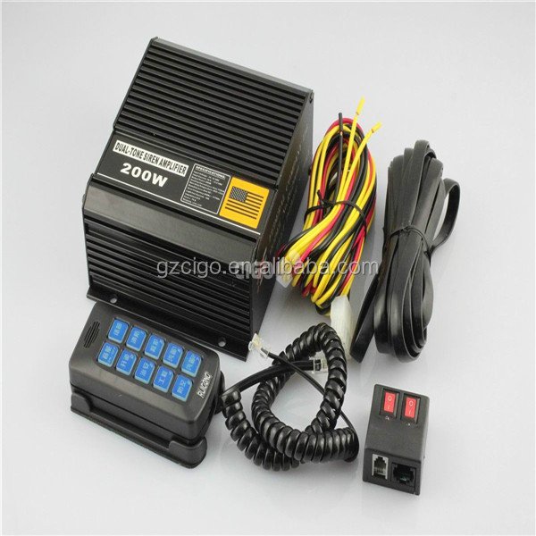 High Power Led Siren Factory Price 24v 200w Car Alarm System Longsin Led Strobe Light Beacon Car Siren Alarm